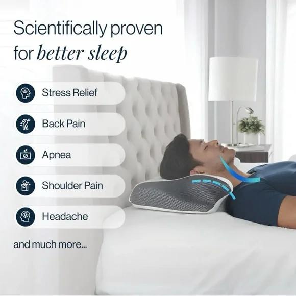 Premium ergonomic pillow, ORNATERA